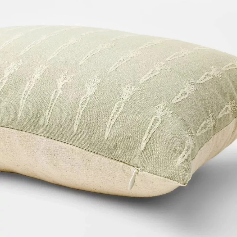 Oversized Woven Carrot Lumbar Pillow – Threshold Studio McGee, Easter Sage Green